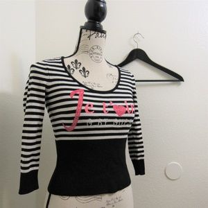 GUESS QUARTER SLEEVE TOP